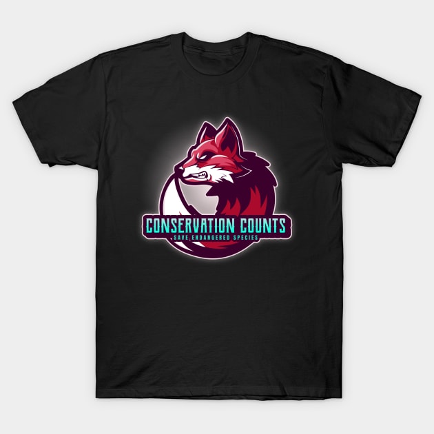 Conservation Counts Save the Endangered T-Shirt by Zipora